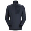 Arc'teryx Men's Rho LT Zip Neck - Black Sapphire 2 Arc'teryx Men's Rho LT Zip Neck - Black Sapphire -Brokedown Palace Shop ARcteryx AW22 MensRhoLT BlackSapphire 01