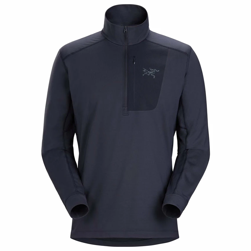 Arc'teryx Men's Rho LT Zip Neck - Black Sapphire 3 Arc'teryx Men's Rho LT Zip Neck - Black Sapphire