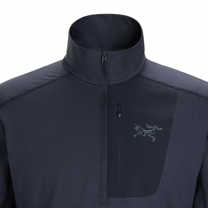 Arc'teryx Men's Rho LT Zip Neck - Black Sapphire 4 Arc'teryx Men's Rho LT Zip Neck - Black Sapphire - Image 2