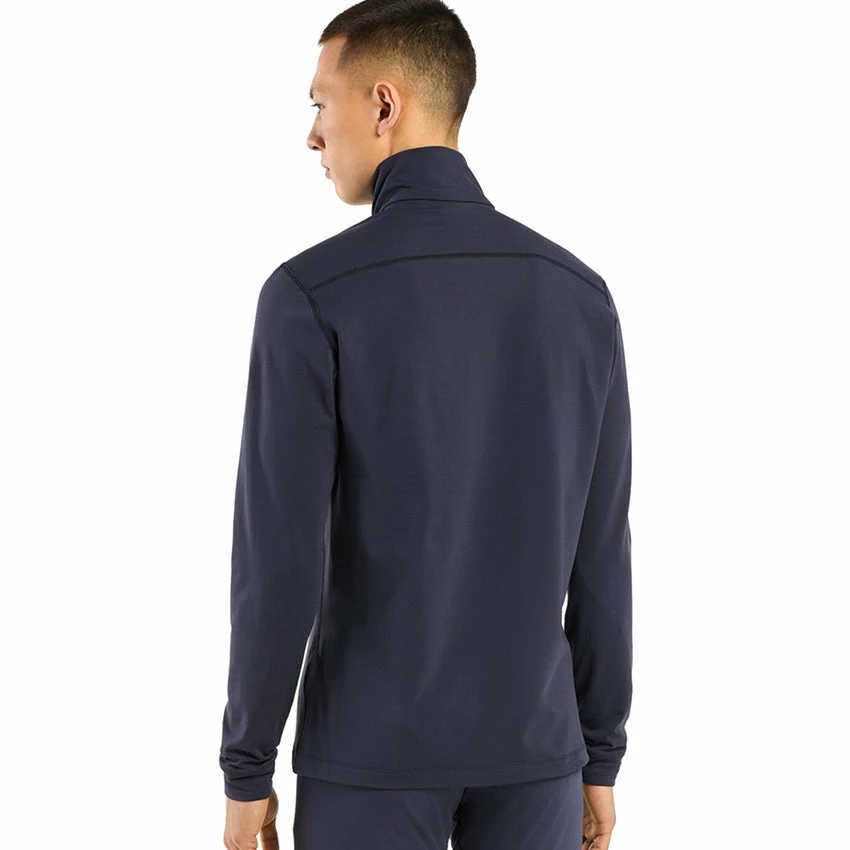 Arc'teryx Men's Rho LT Zip Neck - Black Sapphire 6 Arc'teryx Men's Rho LT Zip Neck - Black Sapphire - Image 4