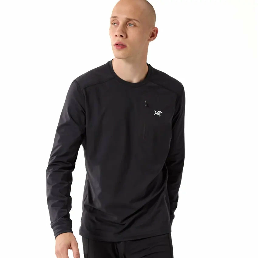 Arc'teryx Men's Rho LT Crew Neck - Black 4 Arc'teryx Men's Rho LT Crew Neck - Black - Image 2