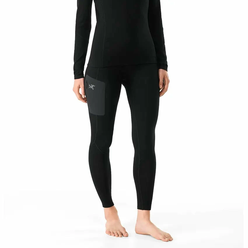 Arc'teryx Women's Rho Merino Wool Bottoms - Black 4 Arc'teryx Women's Rho Merino Wool Bottoms - Black - Image 2