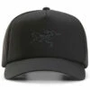 Arc'teryx Bird Trucker Curved - Black -Brokedown Palace Shop Arcteryx SS23 BirdTruckerCap Black 01
