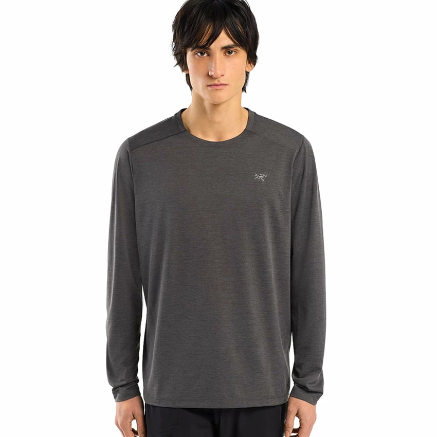 Arc'teryx Men's Cormac Crew L/S - Black Heather 4 Arc'teryx Men's Cormac Crew L/S - Black Heather - Image 2