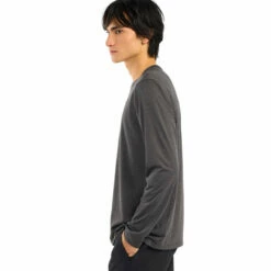 Arc'teryx Men's Cormac Crew L/S - Black Heather 9 Arc'teryx Men's Cormac Crew L/S - Black Heather -Brokedown Palace Shop Arcteryx SS23 MsCormacCrewLS BlackHeather 03