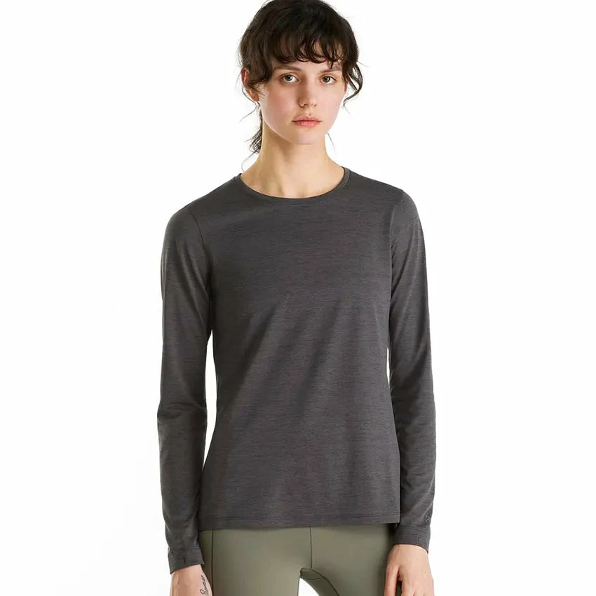 Arc'teryx Women's Taema Crew LS - Black Heather 4 Arc'teryx Women's Taema Crew LS - Black Heather - Image 2