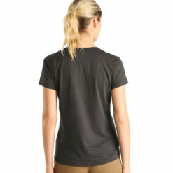 Arc'teryx Women's Taema Crew SS - Black Heather -Brokedown Palace Shop Arcteryx SS23 WsTaemaCrewSS BlackHeather 04