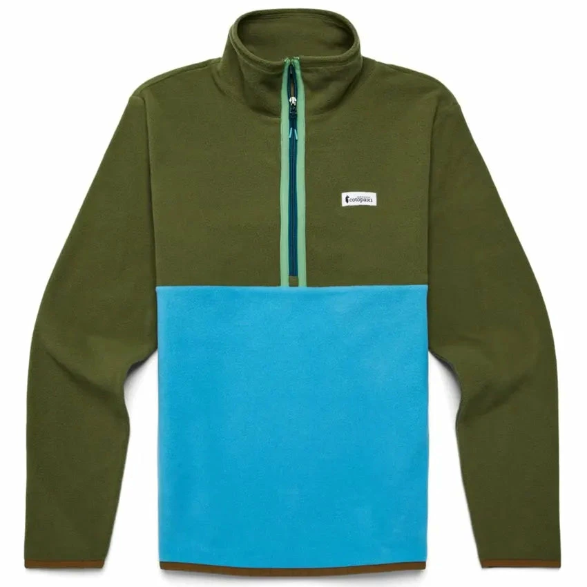 Cotopaxi Men's Amado Fleece Pullover - Pine & Poolside 3 Cotopaxi Men's Amado Fleece Pullover - Pine & Poolside