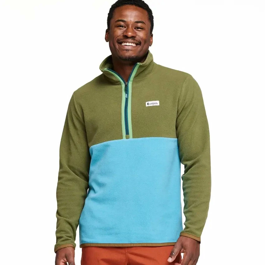 Cotopaxi Men's Amado Fleece Pullover - Pine & Poolside 5 Cotopaxi Men's Amado Fleece Pullover - Pine & Poolside - Image 3