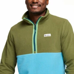 Cotopaxi Men's Amado Fleece Pullover - Pine & Poolside 11 Cotopaxi Men's Amado Fleece Pullover - Pine & Poolside -Brokedown Palace Shop Cotopaxi AW23 MsAmadoFleece Pine 05