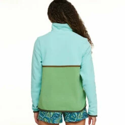 Cotopaxi Women's Amado Fleece Pullover - Sea Glass & Kelp -Brokedown Palace Shop Cotopaxi AW23 WsAmadoFleece SeaGlass 04
