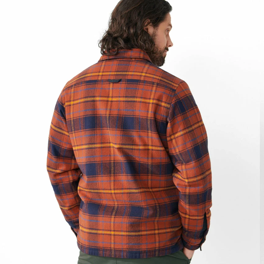 FJÄLLRÄVEN Men's Övik Lite Padded Shirt - Autumn Leaf / Dark Navy 7 FJÄLLRÄVEN Men's Övik Lite Padded Shirt - Autumn Leaf / Dark Navy - Image 5