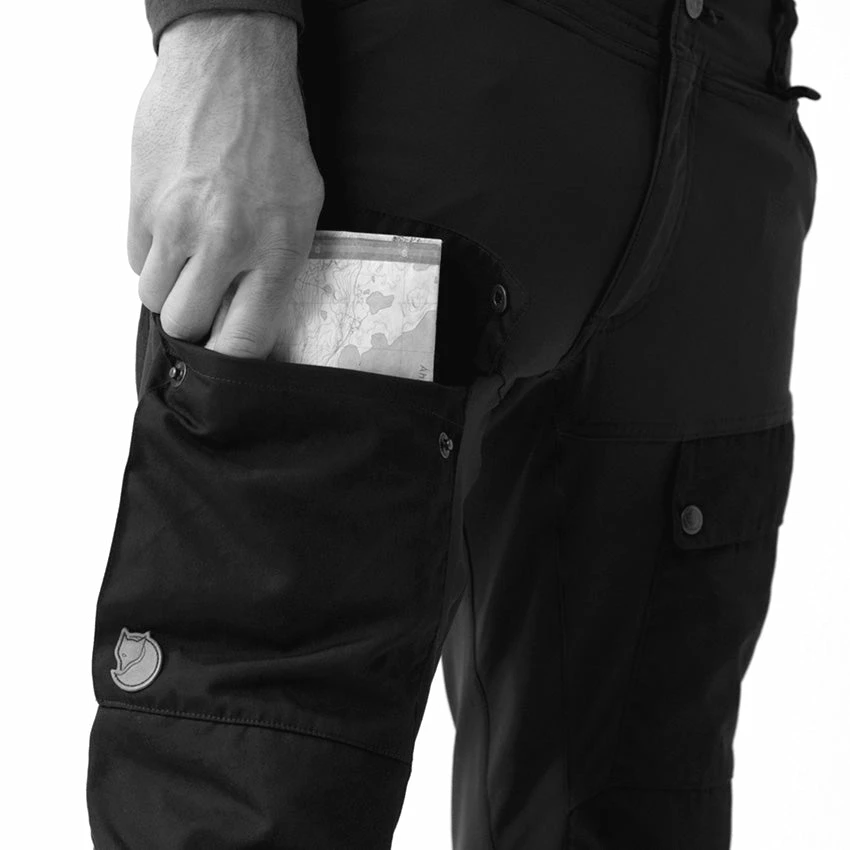 FJÄLLRÄVEN Men's Keb Trousers - Reg - Black 7 FJÄLLRÄVEN Men's Keb Trousers - Reg - Black - Image 5