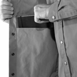 FJÄLLRÄVEN Men's Singi Overshirt - Dark Olive 11 FJÄLLRÄVEN Men's Singi Overshirt - Dark Olive -Brokedown Palace Shop Fjallraven OvikOvershirt DarkOlive 05