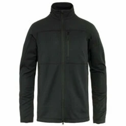 FJÄLLRÄVEN Men's Abisko Lite Fleece Jacket - Black