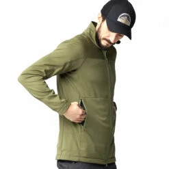 FJÄLLRÄVEN Men's Abisko Lite Fleece Jacket - Green -Brokedown Palace Shop Fjallraven SS23 AbiskoFleeceJacketGreen 04