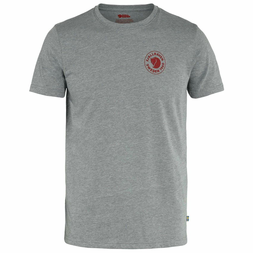 FJÄLLRÄVEN Men's 1960 Logo T-Shirt - Grey Melange 3 FJÄLLRÄVEN Men's 1960 Logo T-Shirt - Grey Melange
