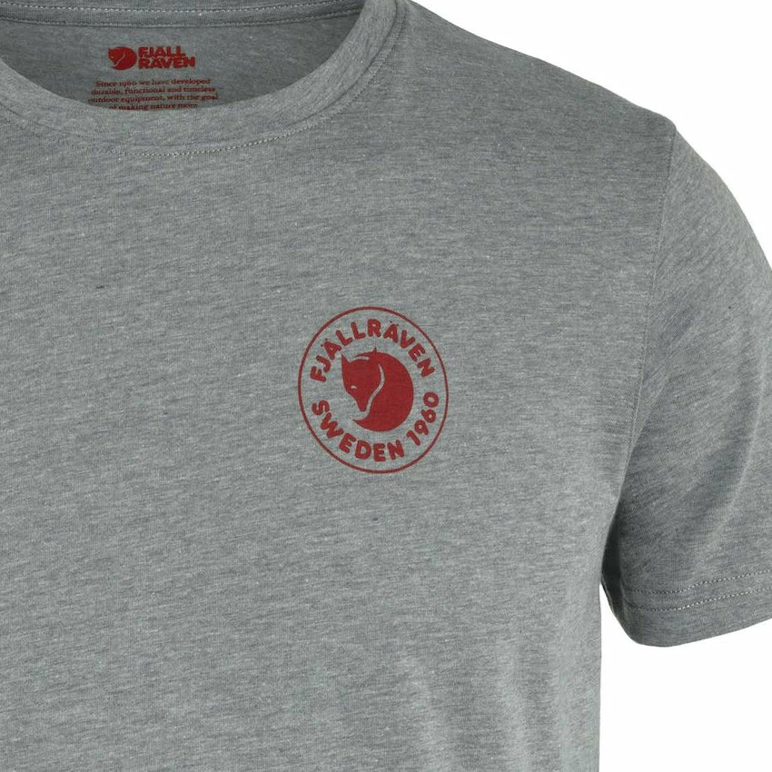 FJÄLLRÄVEN Men's 1960 Logo T-Shirt - Grey Melange 4 FJÄLLRÄVEN Men's 1960 Logo T-Shirt - Grey Melange - Image 2
