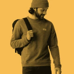 FJÄLLRÄVEN Men's Vardag Sweater - Black -Brokedown Palace Shop Fjallraven SS23 MsVardagSweater Black 03