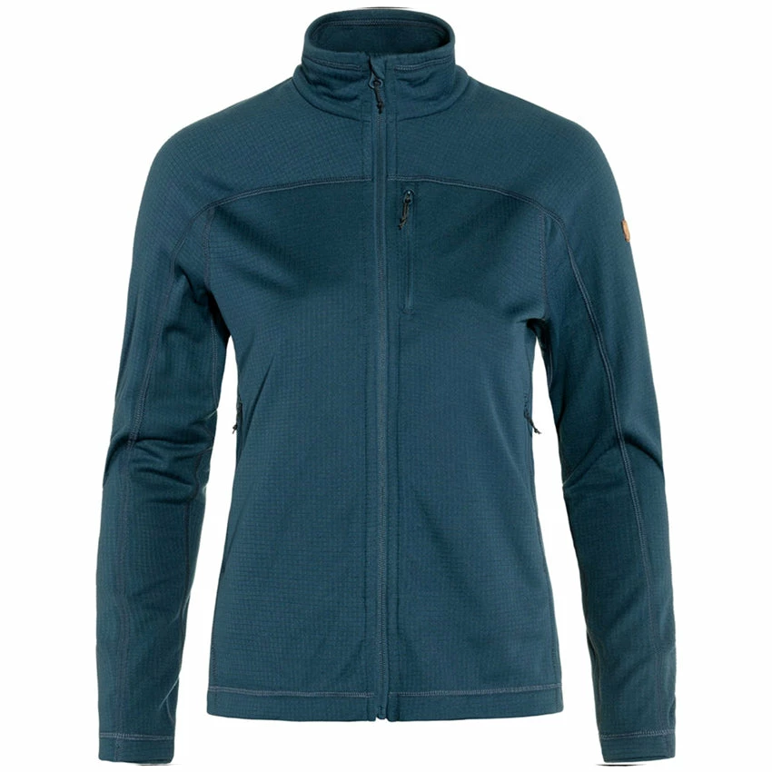 FJÄLLRÄVEN Women's Abisko Lite Fleece Jacket - Indigo Blue 3 FJÄLLRÄVEN Women's Abisko Lite Fleece Jacket - Indigo Blue