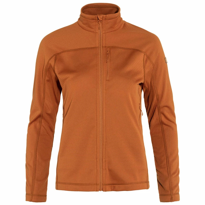 FJÄLLRÄVEN Women's Abisko Lite Fleece Jacket - Terracotta Brown 3 FJÄLLRÄVEN Women's Abisko Lite Fleece Jacket - Terracotta Brown