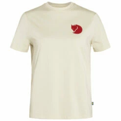 FJÄLLRÄVEN Women's Fox Boxy Logo T-Shirt - Chalk White