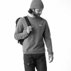 FJÄLLRÄVEN Men's Vardag Sweater - Grey Melange 9 FJÄLLRÄVEN Men's Vardag Sweater - Grey Melange -Brokedown Palace Shop Fjallraven VardagSweater Grey 03