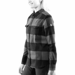 FJÄLLRÄVEN Women's Canada Shirt - Navy / Black -Brokedown Palace Shop Fjallraven WCanadaShirt NavyBlack 03