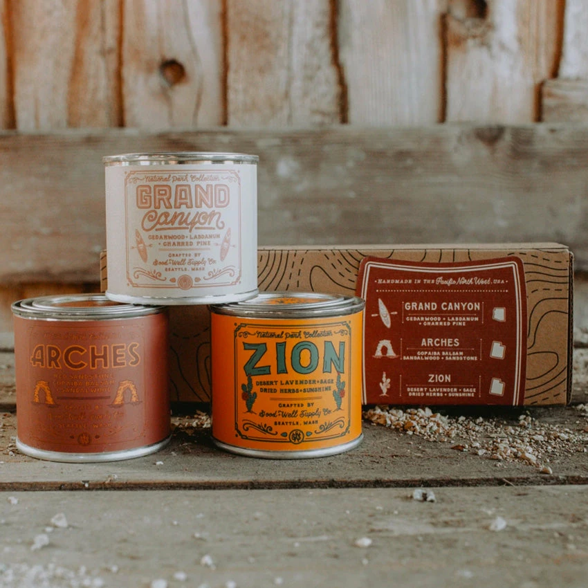 National Park Candle Gift Set - American Desert Region 5 National Park Candle Gift Set - American Desert Region - Image 3