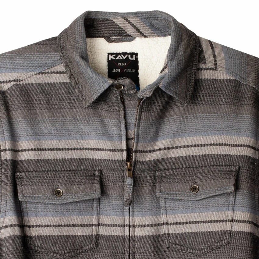 KAVU Men's Eagle Pine Shirt - Midnight Stripe 5 KAVU Men's Eagle Pine Shirt - Midnight Stripe - Image 3