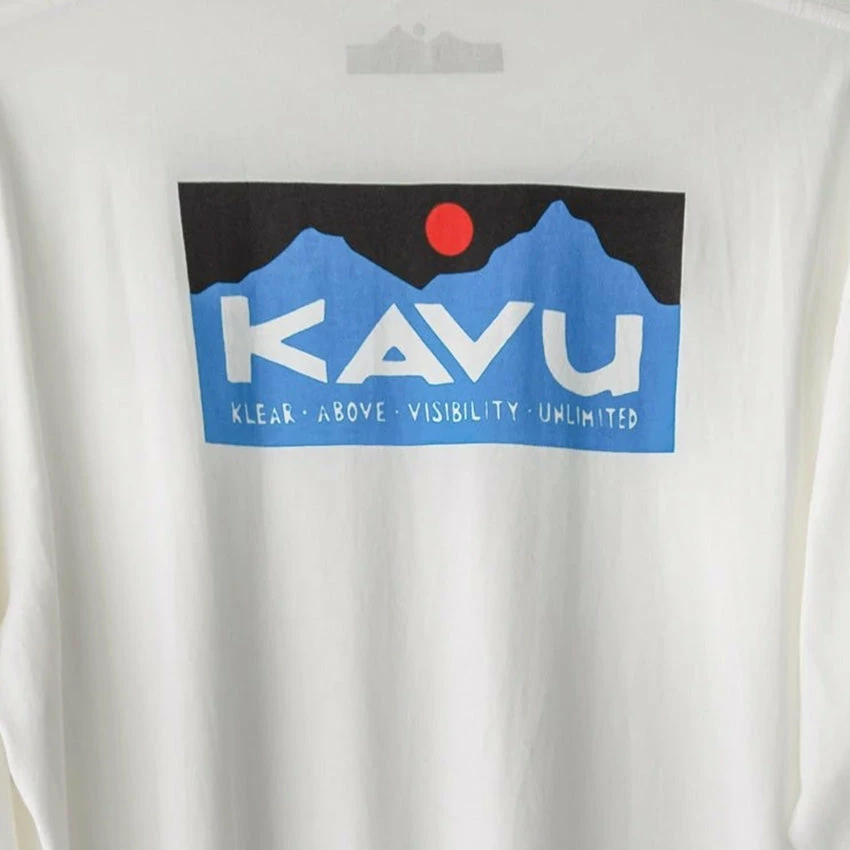 KAVU Men's L/S Etch Art T-Shirt - Off White 6 KAVU Men's L/S Etch Art T-Shirt - Off White - Image 4
