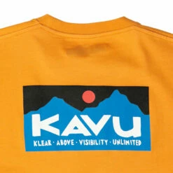 KAVU Men's Klear Above Etch Art T-Shirt - Butterscotch -Brokedown Palace Shop KAVU SS23 MsKlearAboveEtchArtTee Butterscotch 03