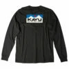 KAVU Men's L/S Etch Art T-Shirt - Black Licorice -Brokedown Palace Shop KAVU SS23 MsKlearAboveLSEtchArtTee Black 01