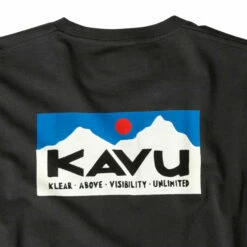 KAVU Men's L/S Etch Art T-Shirt - Black Licorice -Brokedown Palace Shop KAVU SS23 MsKlearAboveLSEtchArtTee Black 03