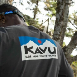 KAVU Men's L/S Etch Art T-Shirt - Black Licorice -Brokedown Palace Shop KAVU SS23 MsKlearAboveLSEtchArtTee Black 05