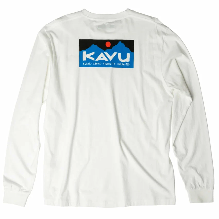 KAVU Men's L/S Etch Art T-Shirt - Off White 3 KAVU Men's L/S Etch Art T-Shirt - Off White