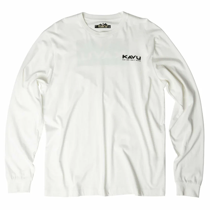 KAVU Men's L/S Etch Art T-Shirt - Off White 4 KAVU Men's L/S Etch Art T-Shirt - Off White - Image 2