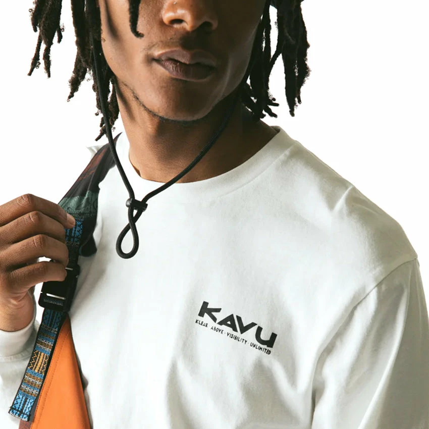 KAVU Men's L/S Etch Art T-Shirt - Off White 7 KAVU Men's L/S Etch Art T-Shirt - Off White - Image 5