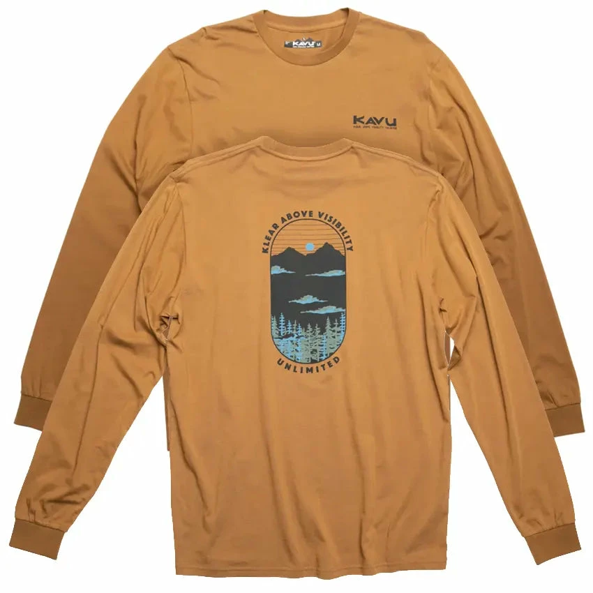 KAVU Men's Daily Dose Long Sleeve T-Shirt - Soil 3 KAVU Men's Daily Dose Long Sleeve T-Shirt - Soil