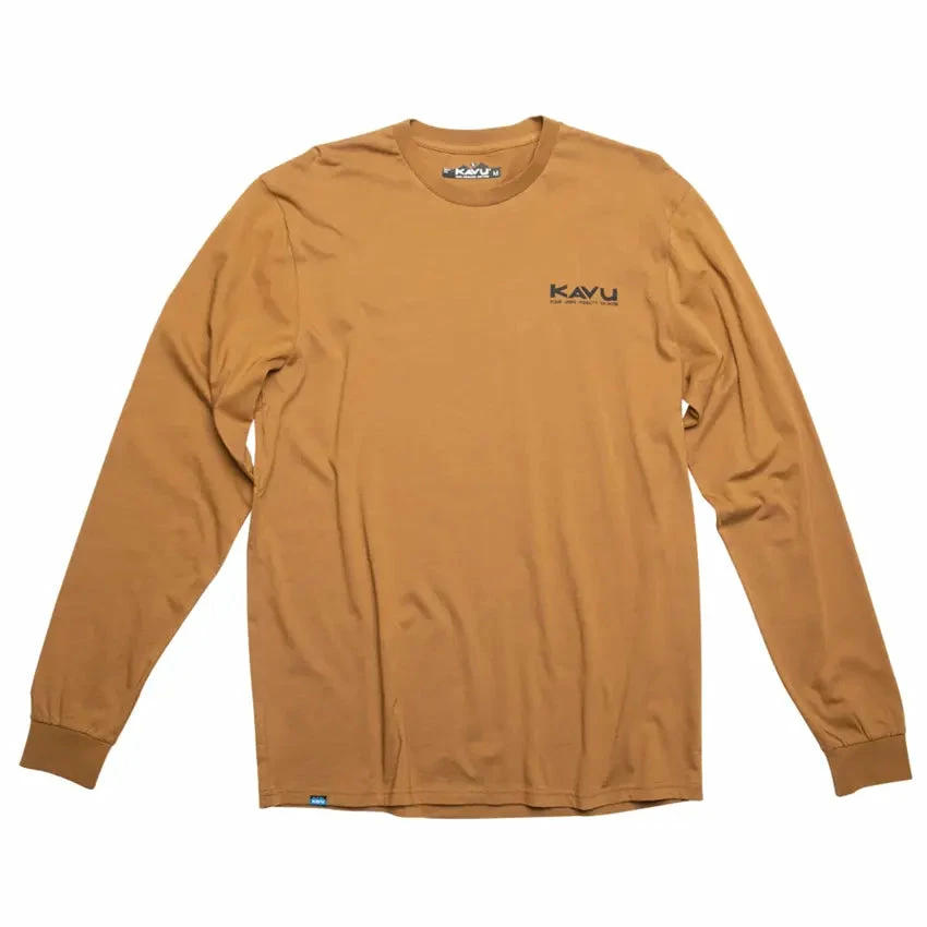 KAVU Men's Daily Dose Long Sleeve T-Shirt - Soil 5 KAVU Men's Daily Dose Long Sleeve T-Shirt - Soil - Image 3