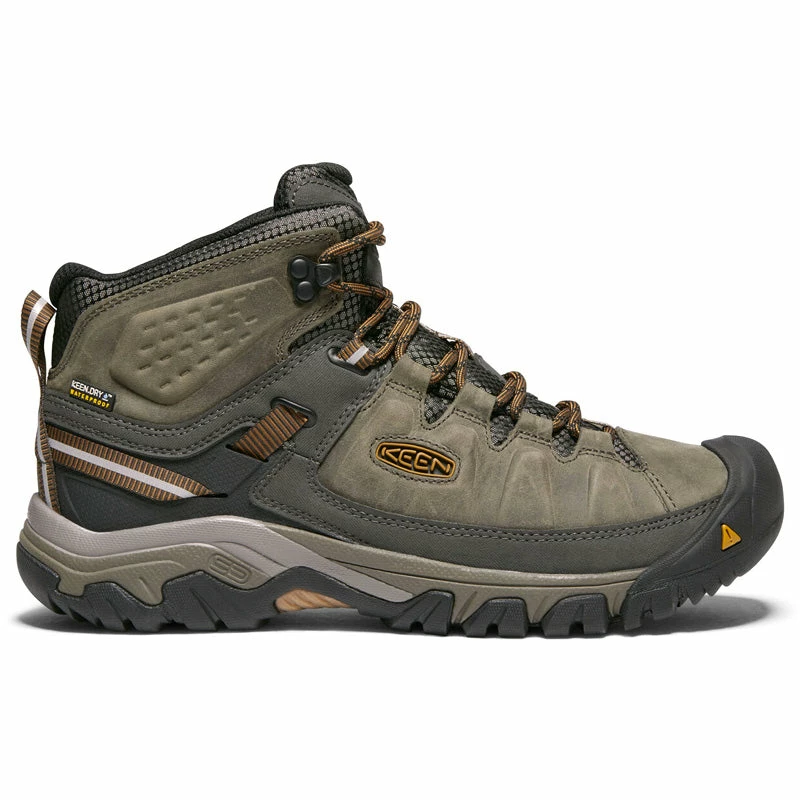 Keen Men's Targhee III Waterproof Hiking Boots - Black Olive/Golden Brown 3 Keen Men's Targhee III Waterproof Hiking Boots - Black Olive/Golden Brown