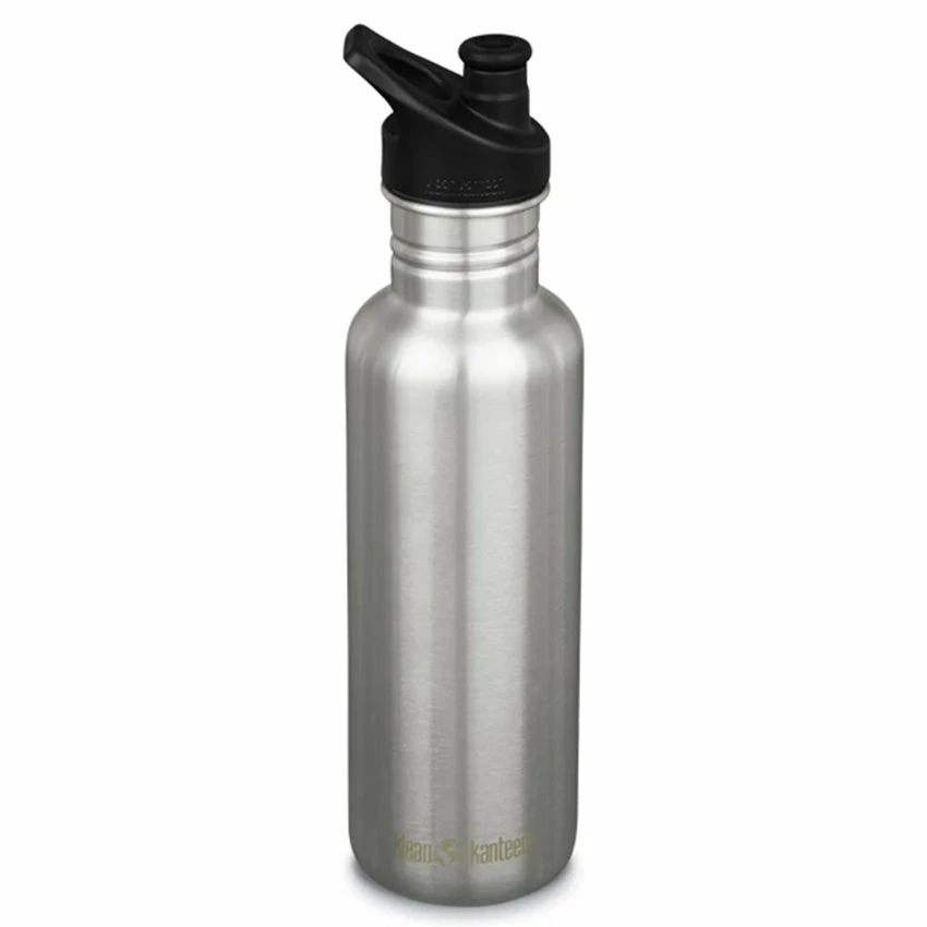 Klean Kanteen Classic 27oz W/ Sport Cap - Brushed Stainless 3 Klean Kanteen Classic 27oz W/ Sport Cap - Brushed Stainless