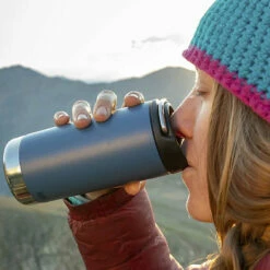 Klean Kanteen Insulated TKWide 12oz W/ Café Cap - Real Teal -Brokedown Palace Shop KleanKanteen InsulatedTKWide12oz RealTeal 04