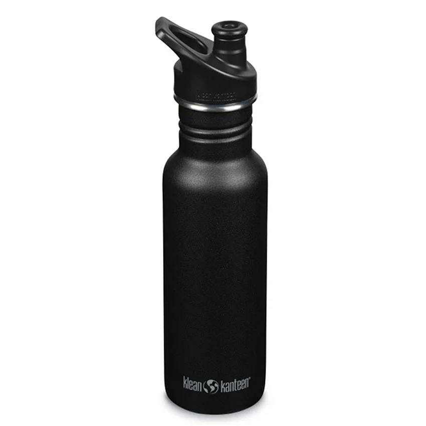 Klean Kanteen Narrow Classic 18oz W/ Sport Cap - Black 3 Klean Kanteen Narrow Classic 18oz W/ Sport Cap - Black