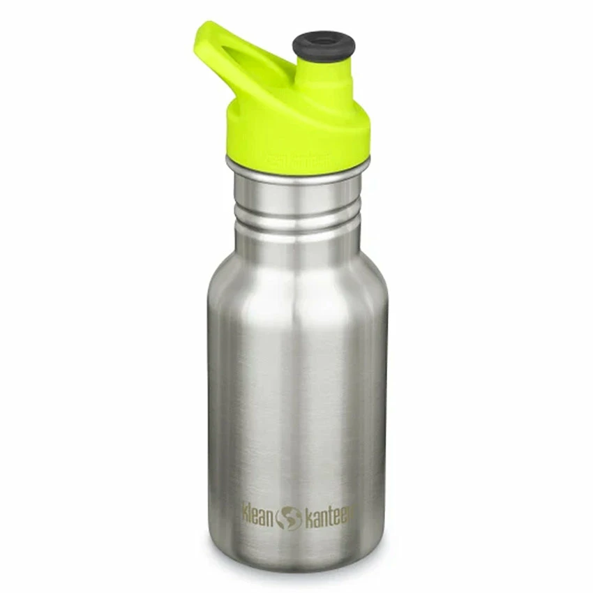Klean Kanteen Kid Narrow Classic 12oz W/ Sport Cap - Brushed Stainless 3 Klean Kanteen Kid Narrow Classic 12oz W/ Sport Cap - Brushed Stainless