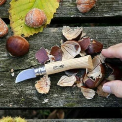 Opinel No.7 Chestnuts, Garlic And Pitting Knife - Chestnut -Brokedown Palace Shop Opinel ChestnutPittingKnife Chestnut 03