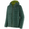 Patagonia Men's Down Sweater Hoody - Pinyon Green -Brokedown Palace Shop Patagonia AW22 DownSweaterHoody PinyonGreen 01