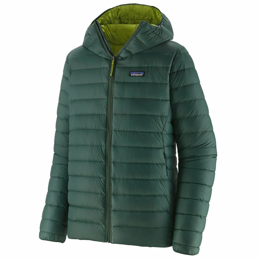 Patagonia Men's Down Sweater Hoody - Pinyon Green 3 Patagonia Men's Down Sweater Hoody - Pinyon Green