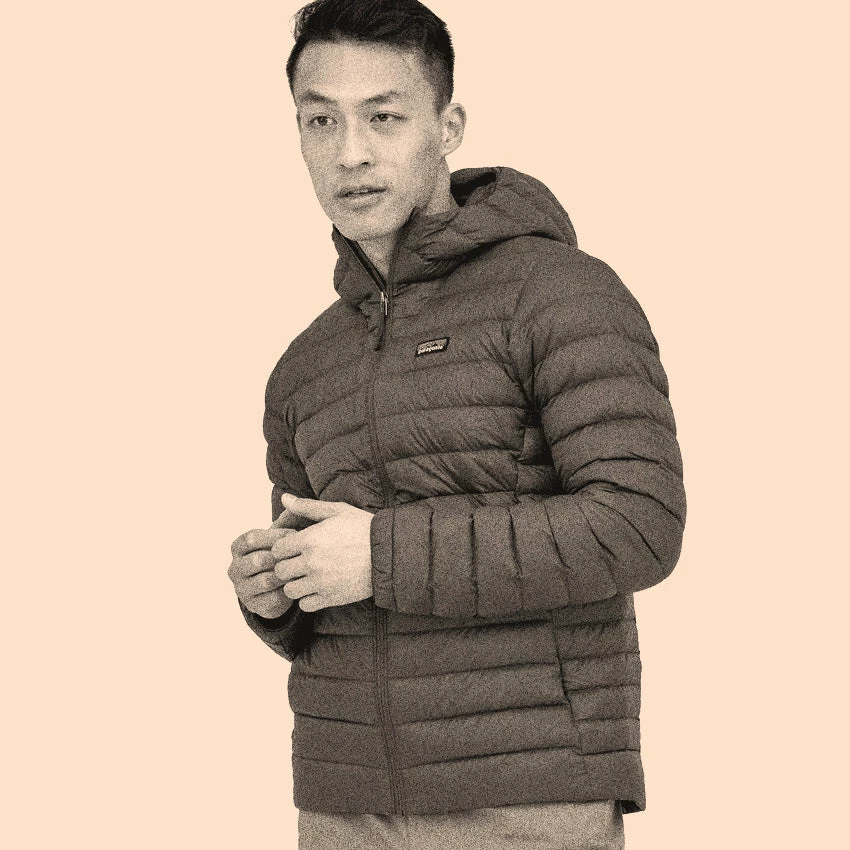 Patagonia Men's Down Sweater Hoody - Pinyon Green 5 Patagonia Men's Down Sweater Hoody - Pinyon Green - Image 3