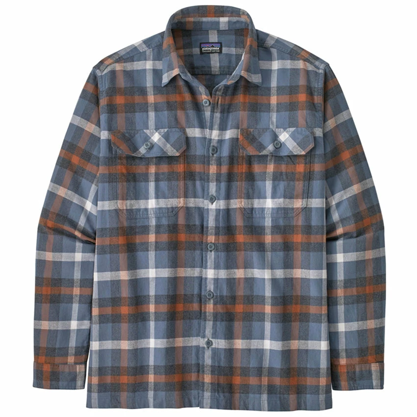 Patagonia Men's L/S Organic Cotton Fjord Flannel Shirt - Forage: Plume Grey 3 Patagonia Men's L/S Organic Cotton Fjord Flannel Shirt - Forage: Plume Grey